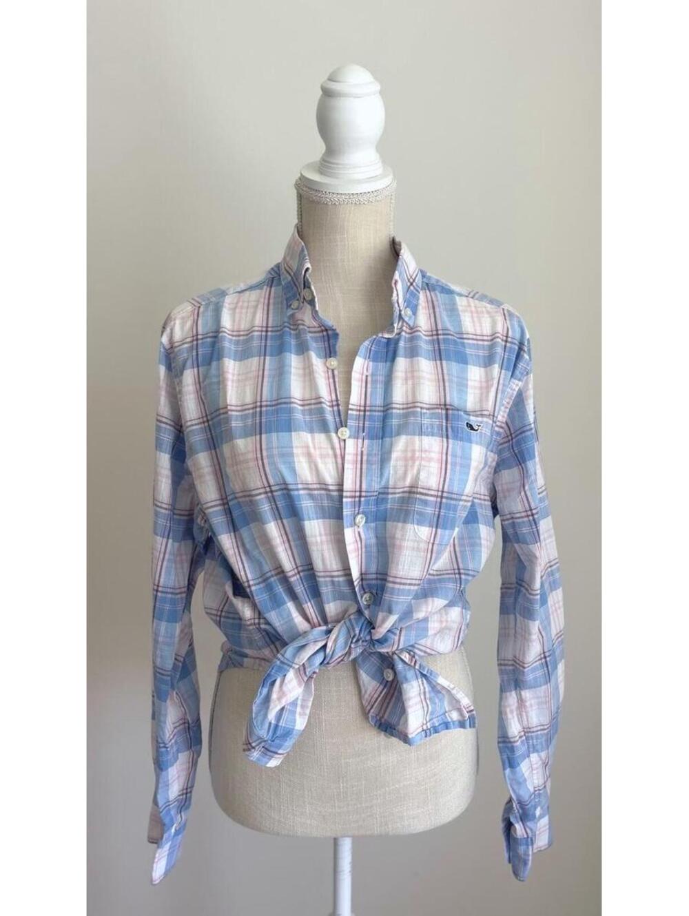 Vineyard Vines Slim Fit Tucker Shirt Pastel Plaid Button Down